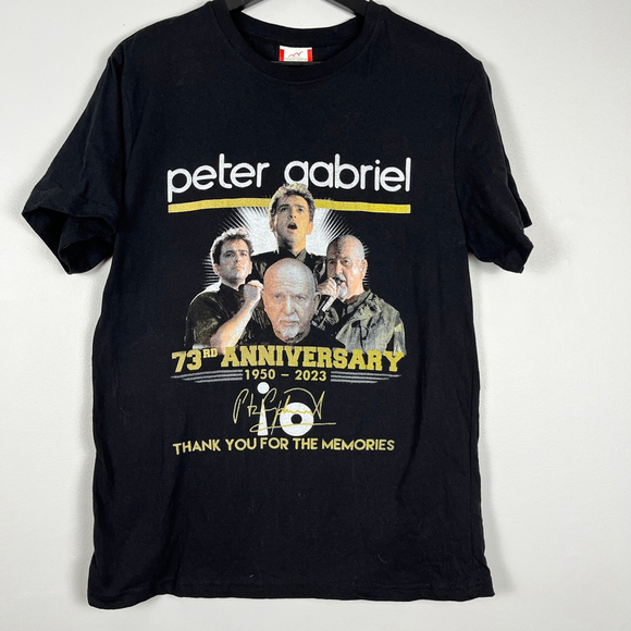 Miasport sweat BD Other - Peter Gabriel 73Rd Anniversary 1950-2023 Tour Men T-shirt Black Size M